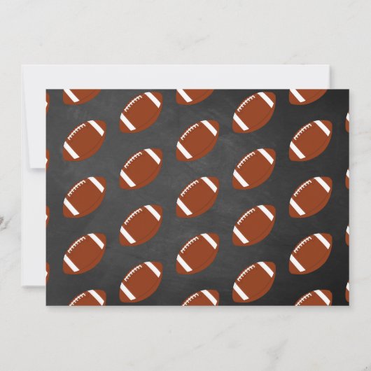 サッカーの任意の年齢誕生日写真 サンキューカード (裏面)