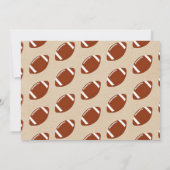 サッカーの任意の年齢誕生日写真 サンキューカード (裏面)