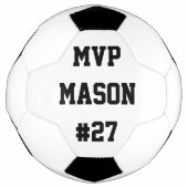 サッカーの個人化選手番号名MVP サッカーボール (正面)