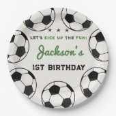 サッカーの全星誕生日会 ペーパープレート (正面)