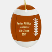 サッカーの写真オーナメント セラミックオーナメント (裏面)