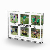 サッカーの写真コラージュテンプレート フォトブロック (右)