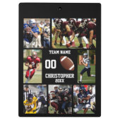 サッカーの写真コラージュ クリップボード (裏面)