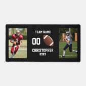 サッカーの写真コラージュ デスクマット (正面)