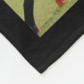 サッカーの写真コラージュ フリースブランケット (角)