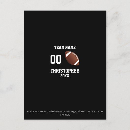 サッカーの写真コラージュ ポストカード (正面)