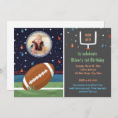 サッカーの写真少年の誕生日の招待 招待状 (正面/裏面)