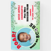 サッカーの写真 横断幕 (縦)