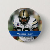 サッカーの写真 缶バッジ (正面)