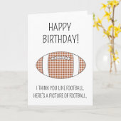 サッカーの写真-誕生日カード(米国版) カード (黄色い花)