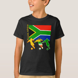 サッカーの南アフリカ共和国の暗闇のTシャツ Tシャツ