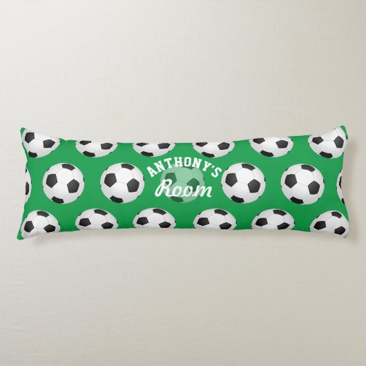 サッカーの名入れ ボディピロー (正面)