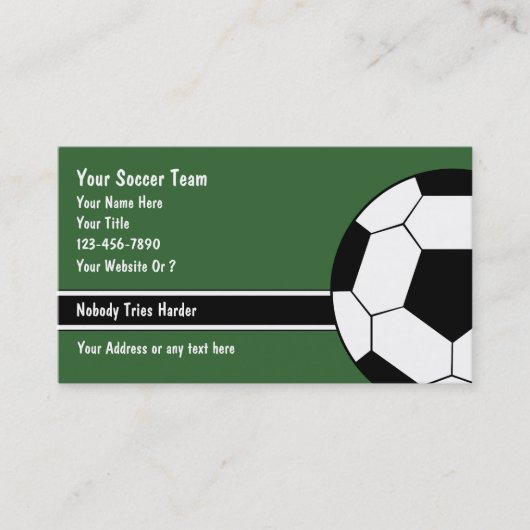 サッカーの名刺 名刺 (正面)
