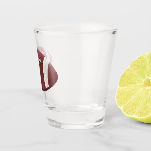 サッカーの名前とナンバーショットパーソナライズされたグラス ショットグラス (右)