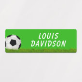 サッカーの名前キッズ ラベル (デザイン1)