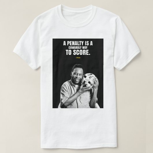 サッカーの名言 モチベーション Tシャツ (デザイン正面)