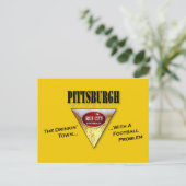 サッカーの問題がある飲み町ピッツバーグ ポストカード (スタンド正面)