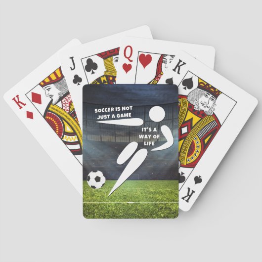 サッカーの基本黒いTシャツを生きる トランプ (裏面)