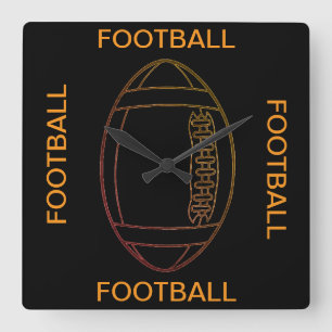 サッカーの壁時計 スクエア壁時計