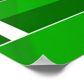 サッカーの夢サッカー場と雲のフットボールフィールド ポスター (角)