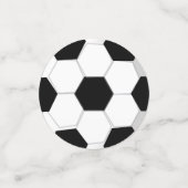 サッカーの女の子の誕生日ピンク|時カスタム代 コンフェッティ (スモール正面)