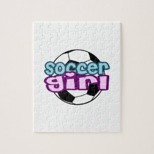サッカーの女の子 ジグソーパズル
