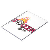 サッカーの女の子 ノートブック (左側)