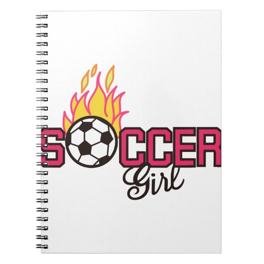 サッカーの女の子 ノートブック (正面)