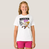 サッカーの女の子 Tシャツ (正面フル)