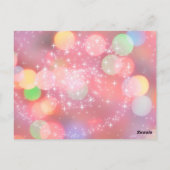 サッカーの女カラフルの子が輝く ポストカード (裏面)