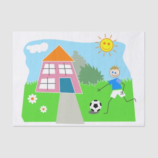サッカーの子どもたちを愛する 薄葉紙 (正面)