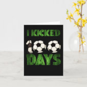 サッカーの子どもScの100日を蹴飛ばした カード (黄色い花)