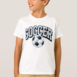 サッカーの子供のティー Tシャツ