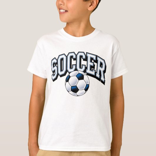 サッカーの子供のティー Tシャツ (正面)