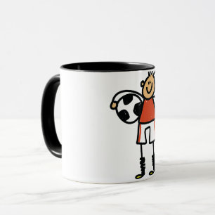 サッカーの子供のマグ マグカップ