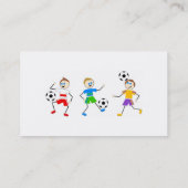 サッカーの子供 名刺 (裏面)