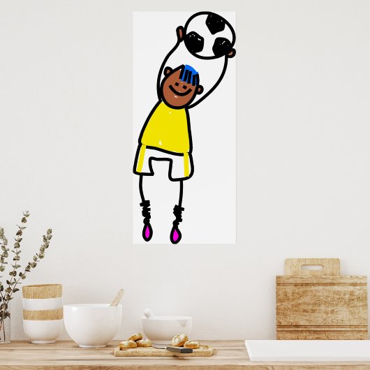 サッカーの子 ポスター (キッチン)