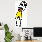 サッカーの子 ポスター (ホームオフィス)