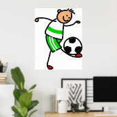 サッカーの子 ポスター (ホームオフィス)