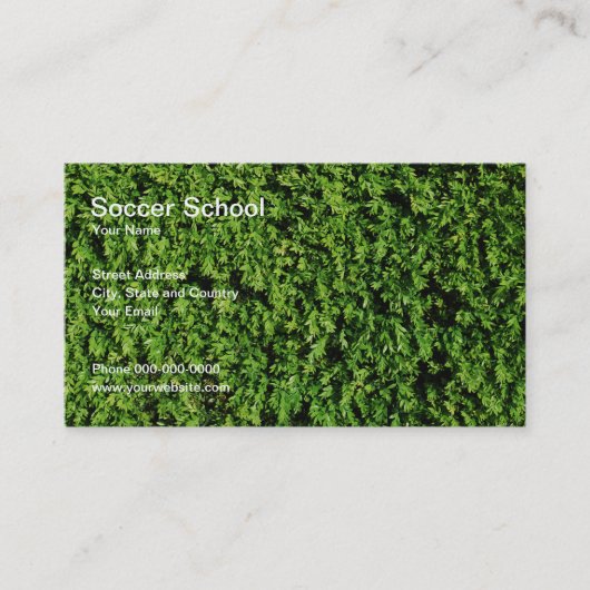 サッカーの学校の名刺 名刺 (正面)