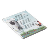 サッカーの孫詩 ノートパッド (アングル)