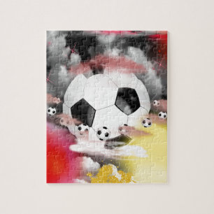 サッカーの宇宙グラフィック・デザイン ジグソーパズル