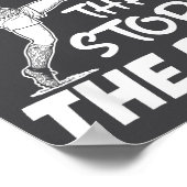 サッカーの守備に関する面白い名言 - ボールを止める壁 ポスター (角)