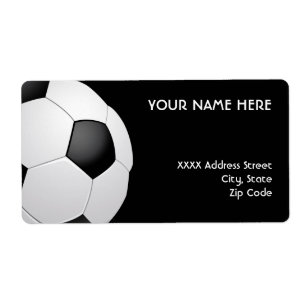サッカーの宛名ラベル ラベル