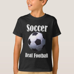 サッカーの実質のフットボール Tシャツ