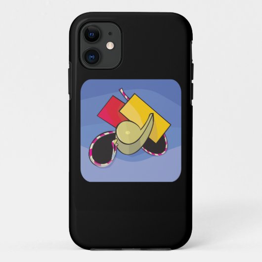 サッカーの審判員 Case-Mate iPhoneケース (裏面)