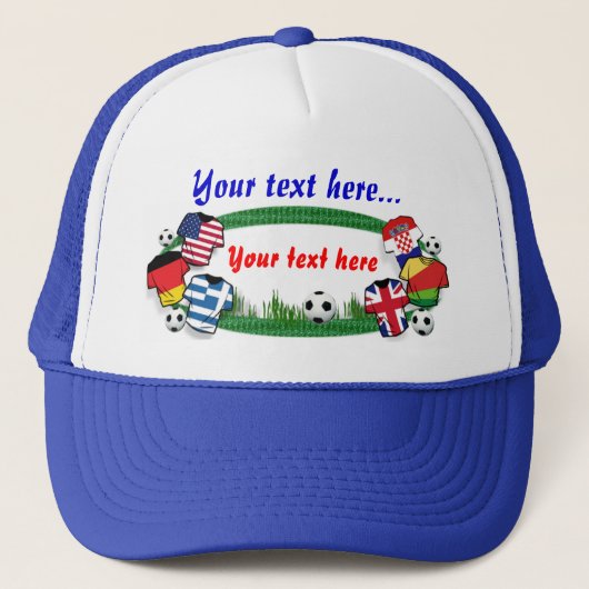 サッカーの帽子 キャップ (正面)