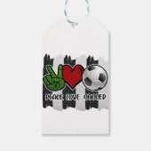 サッカーの平和と愛 ギフトタグ (正面)