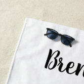 サッカーの平和と愛 ビーチタオル (インサイチュ)