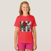 サッカーの平和と愛 Tシャツ (正面フル)